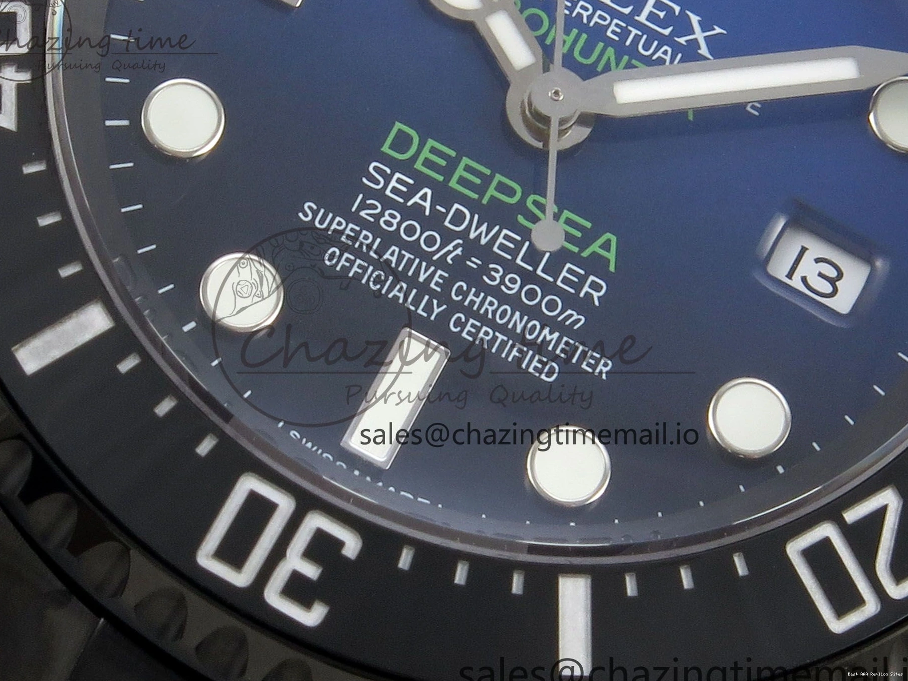 Best AAA Replica Sites Bracelet Ombre Edition 126660 Sea-Dweller 108 DLC Dial Blacken Blue Best 1:1 Durable On SH GMF 1227